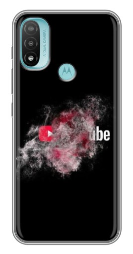Чехол с принтом "Яркий Ютуб" для Motorola MOTO E40