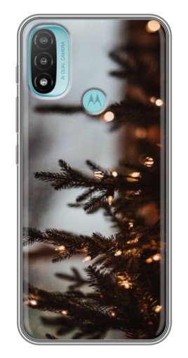 Чехол с принтом "Елка с гирляндой" для Motorola MOTO E40