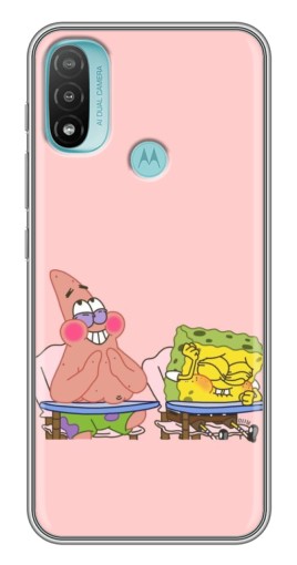 Чехол с принтом "За партой" для Motorola MOTO E40