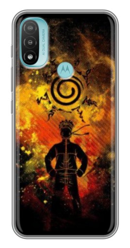 Силиконовый чехол с изображением "Золотой Наруто" для Motorola MOTO E40