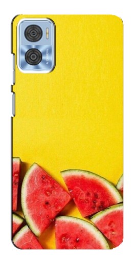 Чехол с принтом "Арбузики на желтом" для Motorola MOTO E22