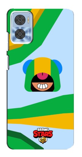 Силиконовый чехол с изображением "Арт Леон" для Motorola MOTO E22