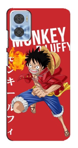 Силиконовый чехол с изображением "Атакующий D Luffy" для Motorola MOTO E22
