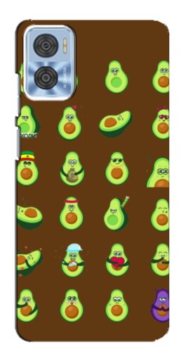 Чехол с печатью "Авокадики" для Motorola MOTO E22