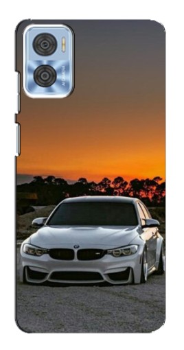 Чехол с печатью "BMW белая" для Motorola MOTO E22