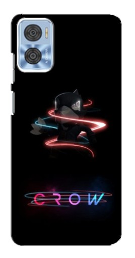 Силиконовый чехол с изображением "Brawl Crow" для Motorola MOTO E22