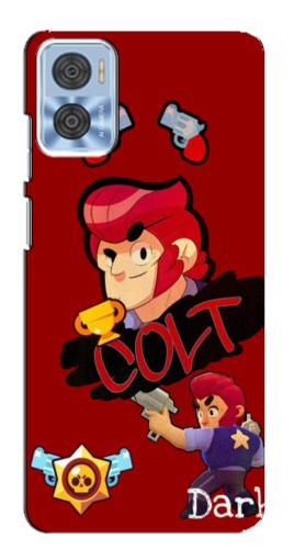 Силиконовый чехол с изображением "Dark Colt" для Motorola MOTO E22
