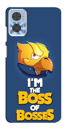 Силиконовый чехол с изображением "Gold Boss" для Motorola MOTO E22