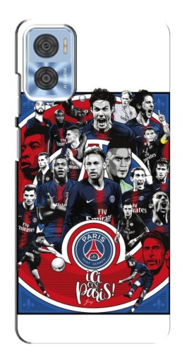 Чехол с принтом "Команда PSG" для Motorola MOTO E22