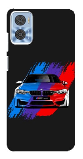 Чехол с принтом "Красочный BMW" для Motorola MOTO E22
