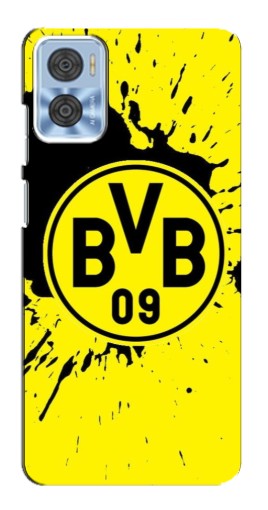 Чехол с картинкой "Красочный лого BVB" для Motorola MOTO E22