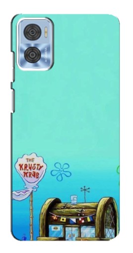 Чехол с принтом "Krusty Krab" для Motorola MOTO E22