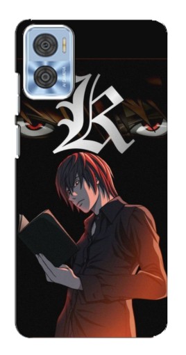 Силиконовый чехол с изображением "Лайт Ягами Death Note" для Motorola MOTO E22