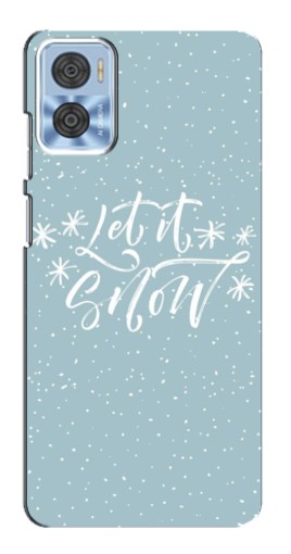 Чехол с картинкой "Let it Snow" для Motorola MOTO E22