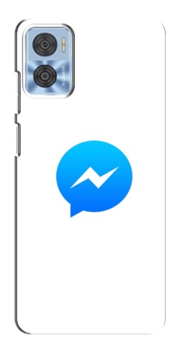 Силиконовый чехол с изображением "messenger logo" для Motorola MOTO E22