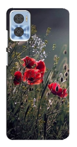 Чехол с картинкой "Поле цветов" для Motorola MOTO E22