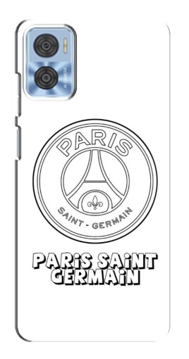 Силиконовый чехол с изображением "PSG логотип" для Motorola MOTO E22
