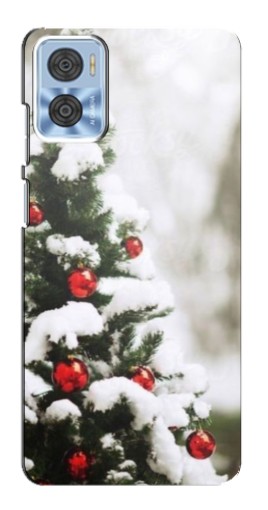 Чехол с картинкой "Рождественская елка" для Motorola MOTO E22