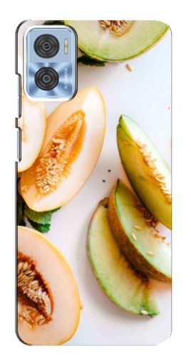 Силиконовый чехол с изображением "Свежие дыньки" для Motorola MOTO E22