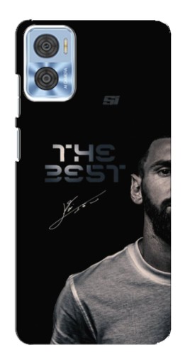 Силиконовый чехол с изображением "The Best Messi" для Motorola MOTO E22
