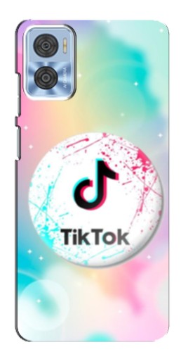 Чехол с принтом "TikTok принт" для Motorola MOTO E22