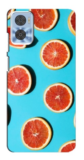 Чехол с печатью "Яркие грейпфруты" для Motorola MOTO E22