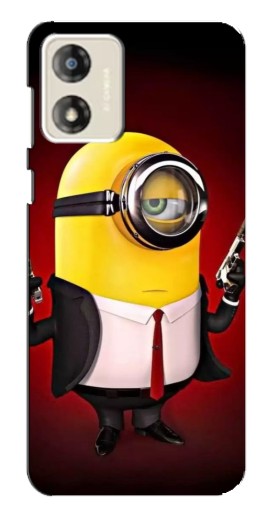 Силиконовый чехол с изображением "Агент Миньон" для Motorola MOTO E13
