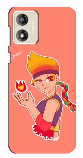 Силиконовый чехол с изображением "Amber с огоньком" для Motorola MOTO E13