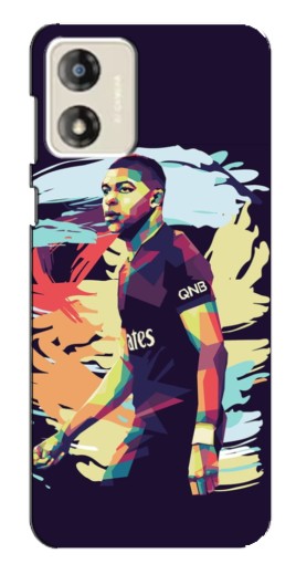 Чехол с картинкой "ART Mbappe" для Motorola MOTO E13