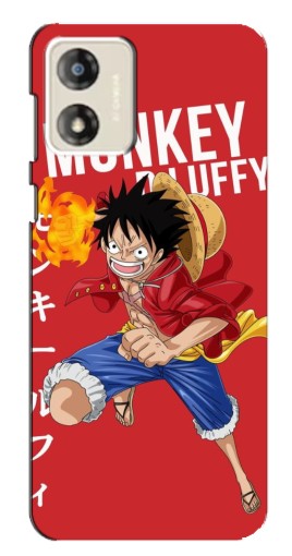 Чехол с картинкой "Атакующий D Luffy" для Motorola MOTO E13