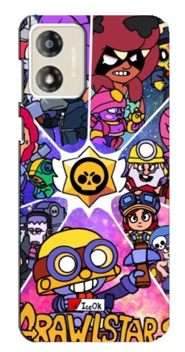 Чехол с печатью "Brawl заставка" для Motorola MOTO E13