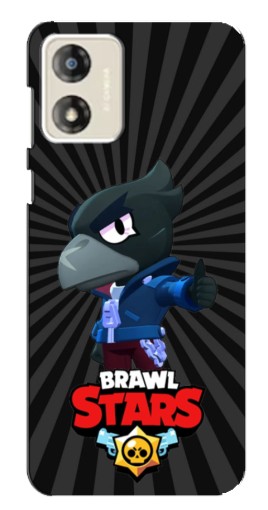 Силиконовый чехол с изображением "Crow Brawl Stars" для Motorola MOTO E13