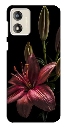 Чехол с картинкой "Красная лилия " для Motorola MOTO E13