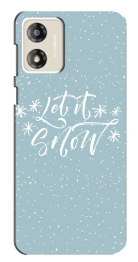 Чехол с печатью "Let it Snow" для Motorola MOTO E13