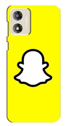 Силиконовый чехол с изображением "Лого Snapchat" для Motorola MOTO E13