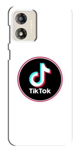 Чехол с картинкой "Лого Тик Ток" для Motorola MOTO E13