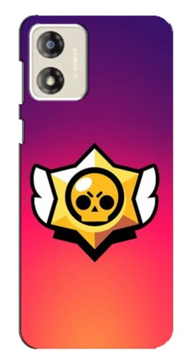 Чехол с печатью "Логотип Brawl Stars" для Motorola MOTO E13