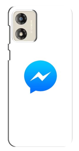 Чехол с картинкой "messenger logo" для Motorola MOTO E13