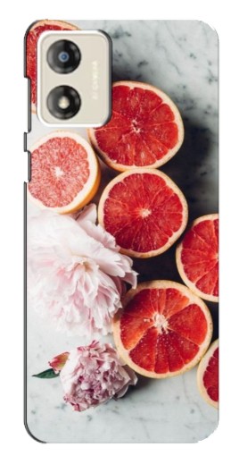 Чехол с печатью "Половинки грейпфрутов" для Motorola MOTO E13