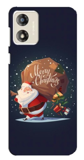Силиконовый чехол с изображением "Санта с подарками" для Motorola MOTO E13
