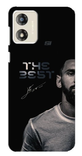 Чехол с картинкой "The Best Messi" для Motorola MOTO E13