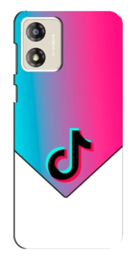 Чехол с печатью "Tiktok Logo" для Motorola MOTO E13