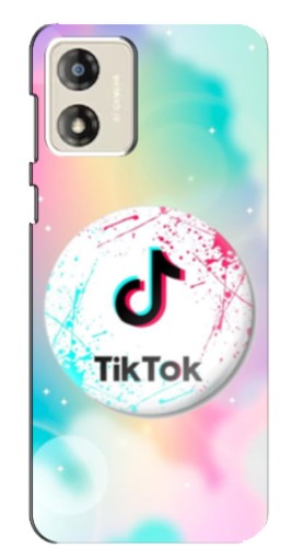 Чехол с картинкой "TikTok принт" для Motorola MOTO E13