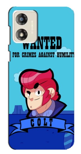 Чехол с картинкой "WANTED COLT" для Motorola MOTO E13