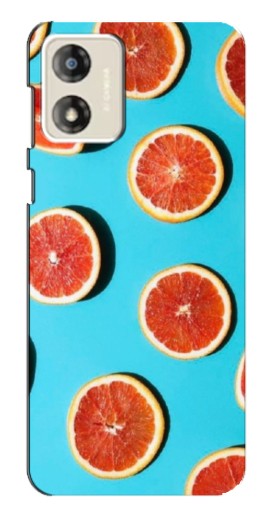 Силиконовый чехол с изображением "Яркие грейпфруты" для Motorola MOTO E13