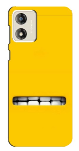 Чехол с картинкой "Зубы миньона" для Motorola MOTO E13