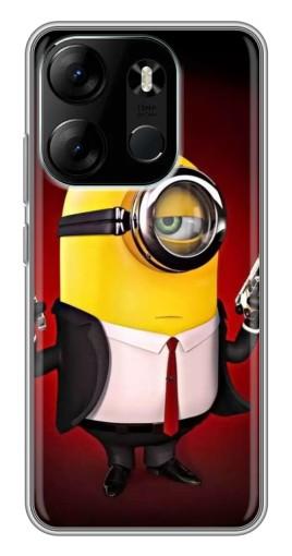 Чехол с печатью "Агент Миньон" для Tecno Spark Go 2023 (BF7)