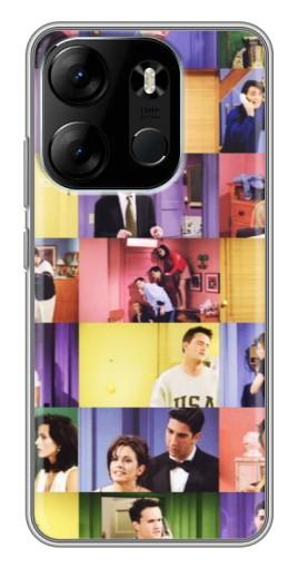 Чехол с печатью "Актеры Друзья" для Tecno Spark Go 2023 (BF7)