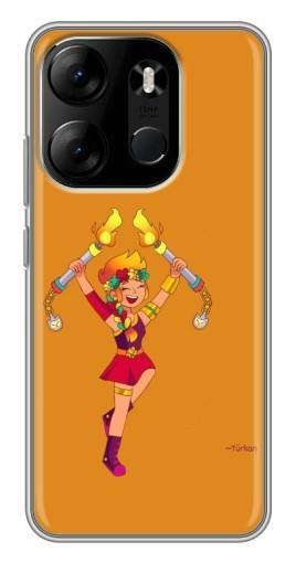 Силиконовый чехол с изображением "Амбер ликует" для Tecno Spark Go 2023 (BF7)