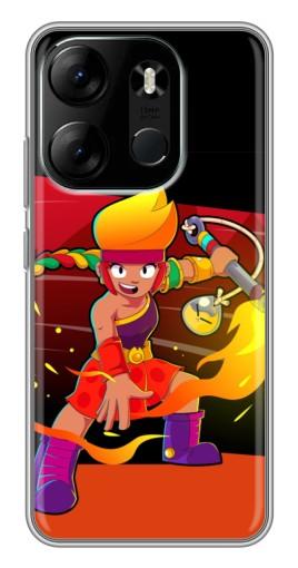 Чехол с печатью "Амбер в дуэли" для Tecno Spark Go 2023 (BF7)